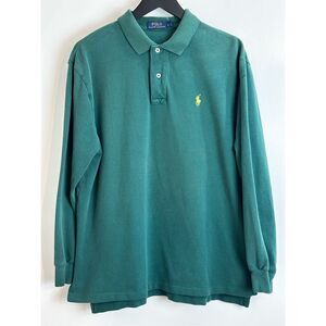Polo Ralph Lauren size L long sleeve green polo